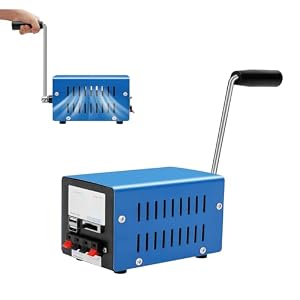 Kurbel Powerbank, 20W Handkurbel Generator Kurbelgenerator Mini Generator Powerbank Kurbel Kurbel Ladegerät