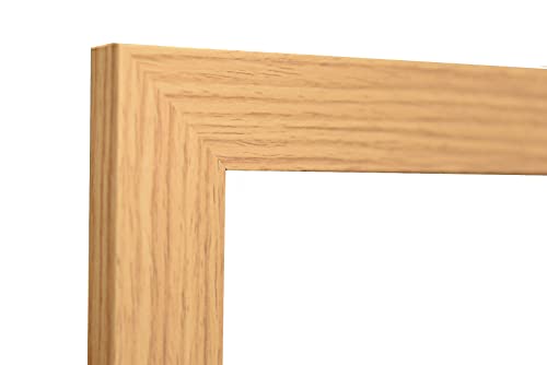 Handmade Picture Frames Photo Frames Wooden Poster Frames with Arcylic Front | Desktop Portrait, Landscape, Wall Mount Compatible, (Oak, A3 (29.7 x 42) 297 x 422) - Image 4