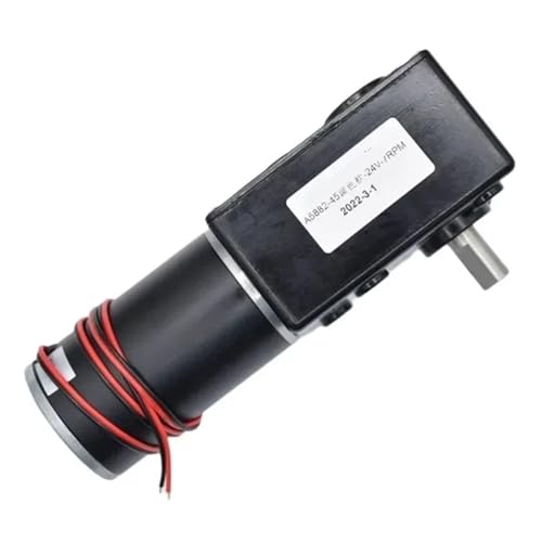 Moteur à engrenages à couple DC12V robuste en métal avec vis sans fin inversée