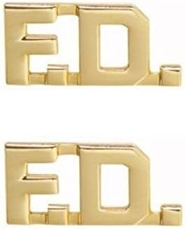 Fire Department Firefighter FD F.D. Uniform Shirt Jacket GOLD Collar Pins