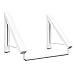 Produktbild Relaxdays Wandregal klappbar Hängeregal mit Metallschienen Wandgarderobe mit Stangen und Schnur universell, weiß