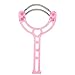 Facial Hair Remover Portable Face Lips Hair Epilator Removal Plastic Spring Device Beauty Tool 2 Colors(Pink)