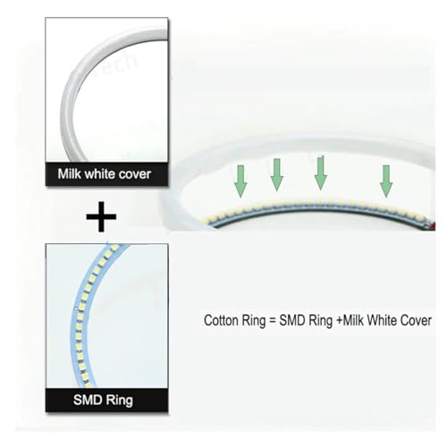 Kit halo LED blanco para Ford Explorer 2011-2015 tuning 6