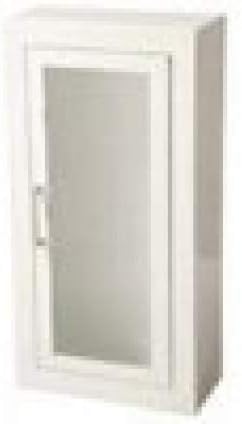 1017F10 Ambassador Cabinet-Full Glazing Door-Primed Steel-Semi Recessed-3in Round Edge by JL Industries