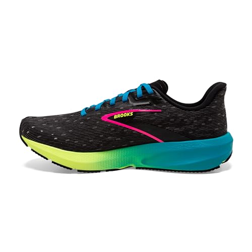 Brooks Women’s Launch 10 Neutral Running Shoe - Black/Nightlife/Blue - 8 Medium