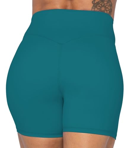 Image of Sunzel No Front Seam High Waist Biker Shorts for Women, Squat Proof Yoga Workout Gym Bike Shorts | 3, 5 Or 8-Inch Inseam, High Waisted, Tummy Control, No Front Seam, Buttery Soft, Compression Fit, Squat Proof