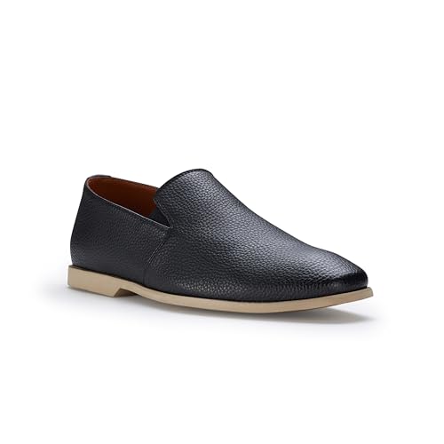 Image of Ferro Aldo Men's Slip-On Loafers | Woven Espadrille & Classic Styles | Casual & Formal Dress Shoes