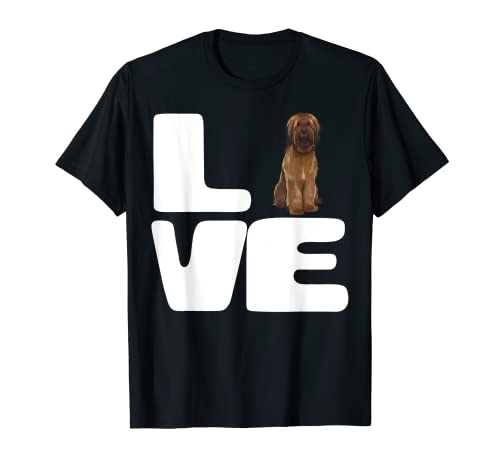 Love My Briard Dog Lover Regalo Maglietta