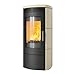 Produktbild Kaminofen Hark 130 ECOplus 6 kW - Ofenkacheln: quarz-weiß - Korpus: graphit