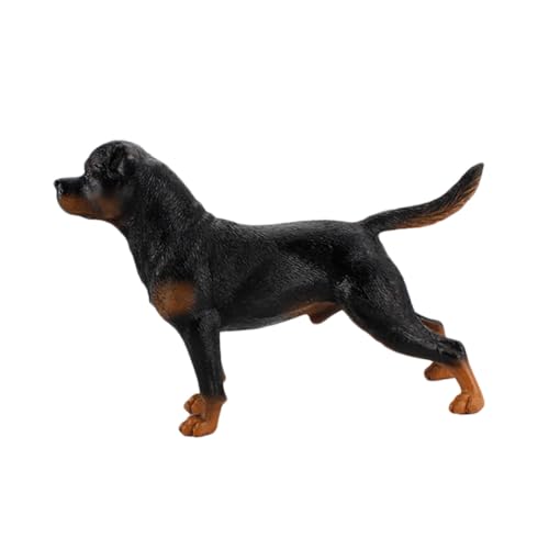 Figurine Chien Rottweiler Réaliste en Modèle de Simulation