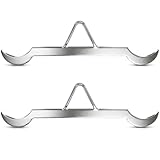 Zonon 2 Pcs Heavy Weight Gambrel 20.47 Inch Steel Bar with Hooks Supports up to 1200 Lbs Durable Game Hanging Hoist & Processing Tool for Deer, Elk and Large Game(Modern)