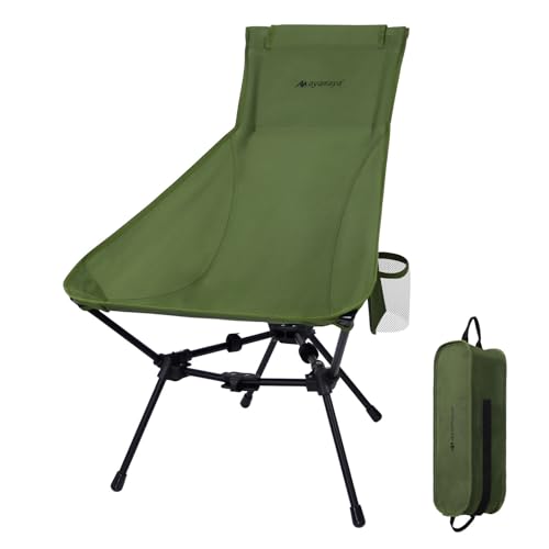 AYAMAYA Ultralight Highback Camping Chair for Camping, Aluminum Widen Frame by AYAMAYA - Used condition - US$19.99