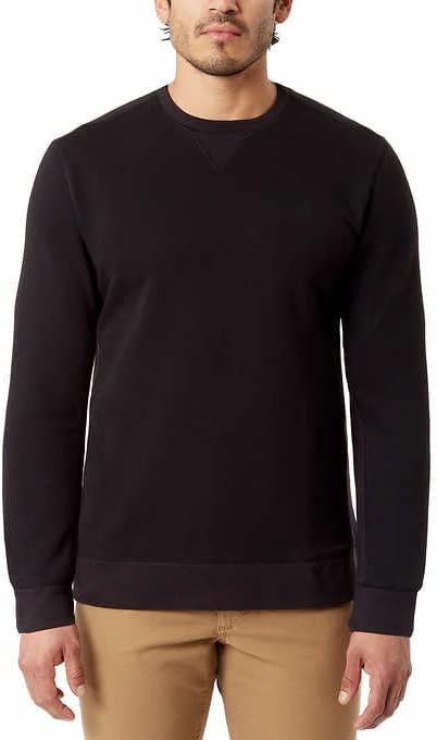 Bass GH Men's Pullover Crew Sweatshirt (Medium, Black)
