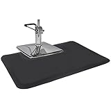 Barber Salon Styling Chair Mat 3 x 4 Rectangle 1/2