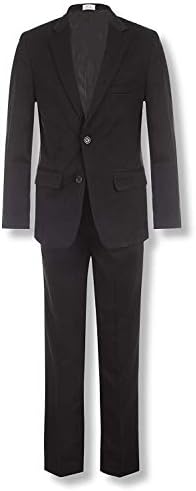Calvin Klein Big Boys' Big 2-Piece Formal Suit Set, Black, 14