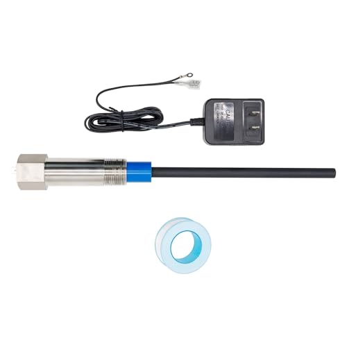 yrjns Powered Anode Rod for Water Heater (40-89 Gallon Tank), Electric Anode Rod Made of Titanium, Anti-rust, Anti-Corrosion, Reduce Scale,Water Heater Anode Rod Powered Anode Rod