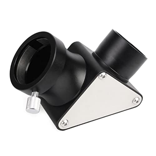 1 25 Zoll 90-Grad-Zenitspiegel-Zenitspiegeladapter Aufrechte Bilder Vollständig aus Metall für Brechungsteleskop-Okularlinsen-Zenitspiegel für Teleskop Cover