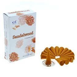 Incense cones Sandalwood 15 Cone Pack and Holder. by Stamford Cover