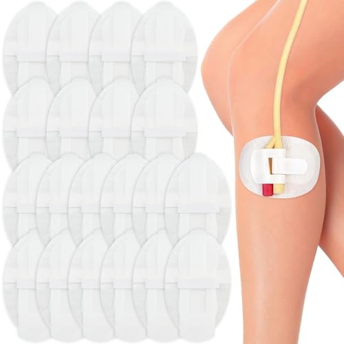 20PCS Catheter Stabilization Devices,Self-High Adhesive Catheter Supplies for Single/DoubleTube Holder Catheter Tape Fixation Device Strap Fixing Accessories,Comfortable Easy to Wear,Holding Strongly