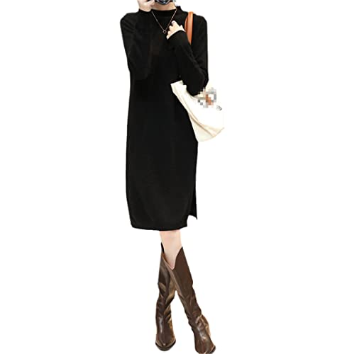 Robe en tricot cachemire style décontracté pour sorties citadines