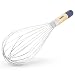 Zyliss E980209 Fouet Cuisine | 32cm | Bois/Acier | Marron | Mousseur à œufs pour la Cuisson, Le mélange | Garantie 5 ans