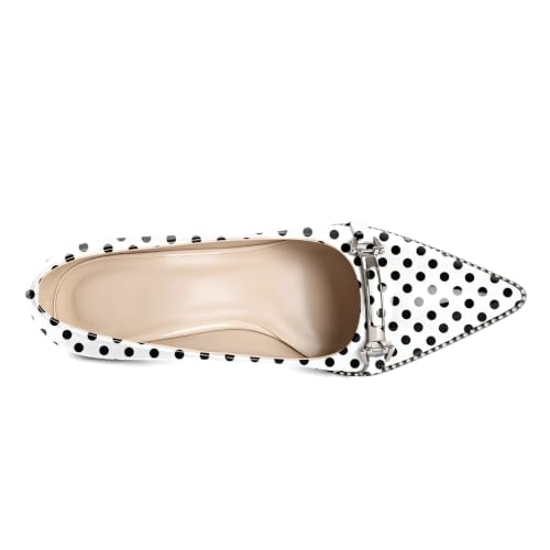 Image of Women's High Heel Pumps Stiletto Heel Pumps for Women Pointed Toe Heels Elegant Classic 3.5 Inch Beaded Pumps