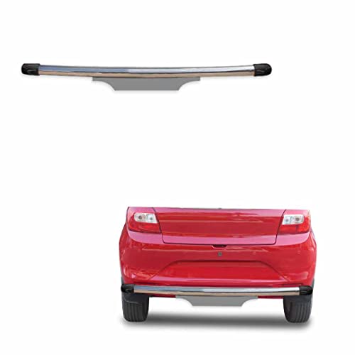 Image of Stainless Steel High Gloss Safety Rear Bumper Protector Sutaible for Toyota Glanza