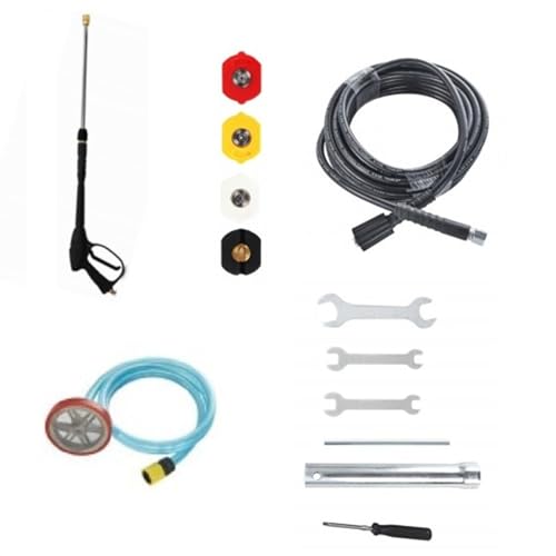 Idropulitrice A Benzina 2600 Psi 195Cc Alta Pressione Pulitore A Spruzzo Portatile 7 Hp 3400 Rpm 180-200 Bar Nero/Rosso - 9