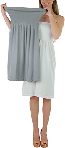 Image of ToBeInStyle Women's Strapless Cover Up Tube Dress Beach Summer Bandeau Flowy