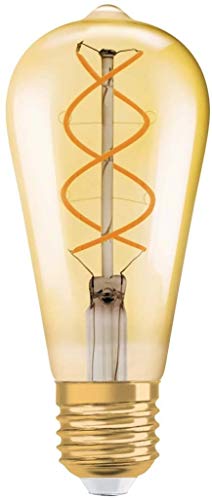 Osram LED Vintage 1906 Lampe, Sockel E27, Warm White, 2000 K, 4 W, Ersatz für 28 W-Glühbirne [Energieklasse G]