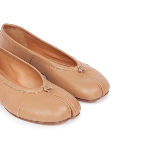 Image of VBDB Tabi Ballet Flats for Women Dressy Casual Shoes Split Toe Wide Flats Light Weight Japanese Shoes