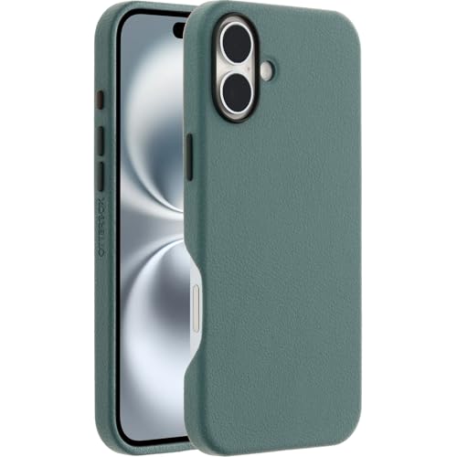 OtterBox Symmetry Series Cactus Leather MagSafe Custodia per iPhone 16 Plus, custodia protettiva sottile antiurto, a prova di caduta, testata 3x vs norme MIL-STD 810G, Verde