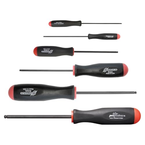 Starrett 10686 Jeu de Tournevis six pans à boule système Métrique
