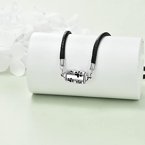 Onefinity Cat/Dog Urn Necklace For Ashes Sterling Silver Cat/Dog Keepsake Pet Memorial Pendant Jewelry Gift For Women Men (Pet Paw Urn Necklace) #TOP3