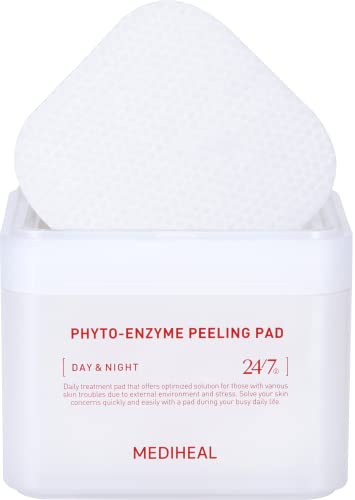 (Only Refill) Mediheal Collagen Ampoule Pad (100 Pads) - Cotton Facial Toner Pads for Skin Firming & Restore Elasticity - Vegan Eco Silk Pad