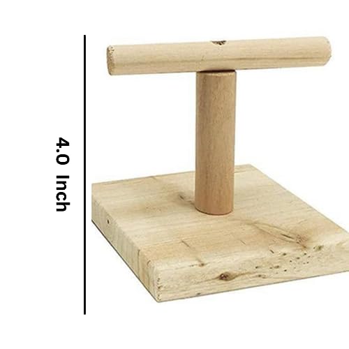 Image of Pet Bird Parrot Wooden Stand Perch Playground Platform Cage Chew Playing Toy Lovely Pet
