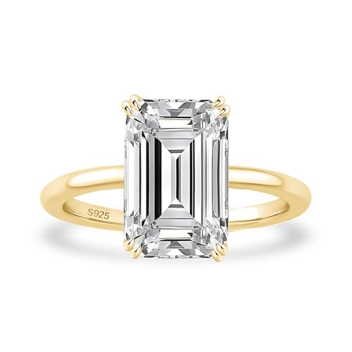PAFIDDY Emerald Cut Ring