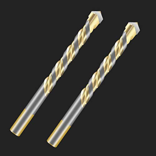 Flameer 2 peças/conjunto de brocas de vidro triangular, ferramenta de broca de cerâmica de 6 mm, b78