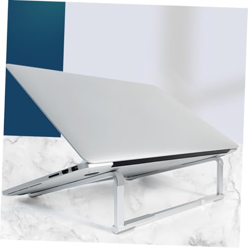 Soporte portátil plegable para laptop PRETYZOOM metálico plateado miniatura 7
