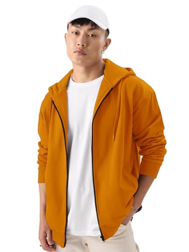 Image of LAZYCHUNKS Men's Zipper Hooded Sweatshirt | Premium Full Sleeve Hoodie Jacket with Front Zip & Pockets | Stylish Winter Wear, Warm Casual Sportswear for Men