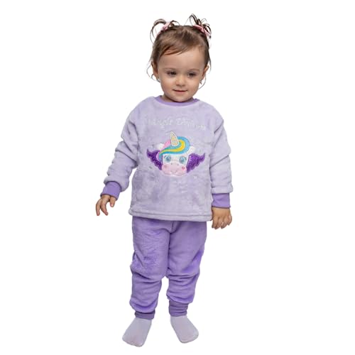 Pijama Inverno Fleece Soft Plush Quentinho O Melhor Infantil Meninas (as2, numeric, numeric_16, regu