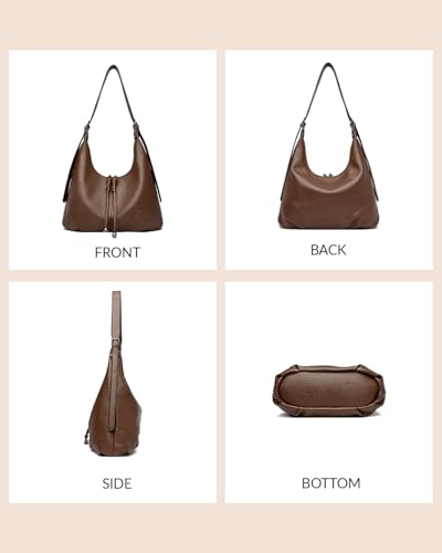 Bolso Hobo para Mujer en Cuero Vegano Ultra Suave miniatura 7