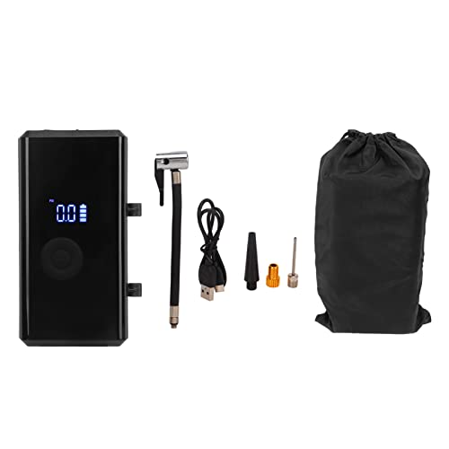 Portable Electric Tire Inflator - High Pressure Multi Purpose Air Pump with LED Light and 4000mah Battery - Compact Cordless Device for Bikes, Motorcycles, and Balls - USB