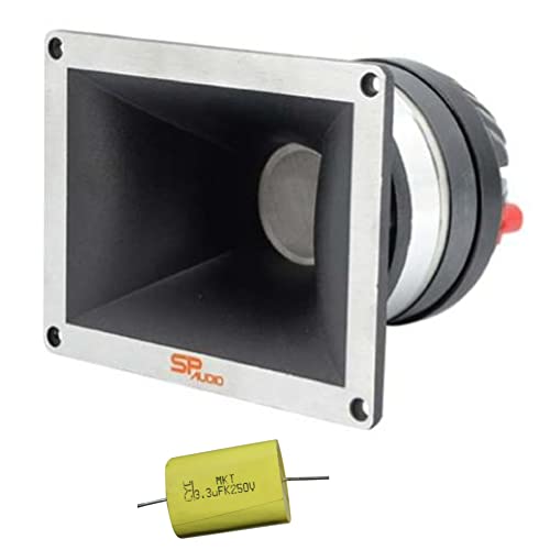 SP AUDIO 1 SPTW-35 SP TW35 driver a compressione con tromba da 12 x 16 cm 250 watt rms e 500 watt max impedenza 4 ohm sensibilità 113 db spl auto + condensatore omaggio, 1 pezzo