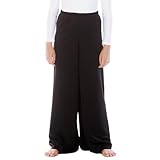Danzcue Child Pull-on Unisex Dance Pant, Black, S-M