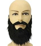 COACOM 1 Barba De Simulación, 2 Pares De Barbas De Simulación, Divertida Fiesta De Disfraces, Juegos De rol, Fácil De Instalar, Reutilizable.