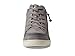 BILLY Footwear Sneaker Lace Mid Top Sneakers for Women - Faux Leather Upper, Flexible Man-Made Outsole, and Soft Canvas Lining Stone 8.5 W