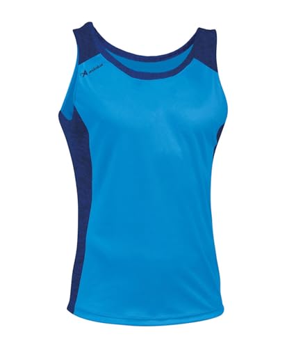 Asioka Elba Camiseta Deportiva Tirantes Hombre, Camiseta de Running para Hombre, Camiseta técnica de Tirantes, Color Azul Medio, M