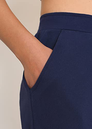 Weintee Women's Cotton Sweatpants With Pockets Petite S Navy #TOP3