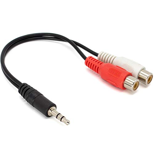 AKORD – 0,2 M 3,5 mm estéreo Conector Jack a 2 RCA Fono Enchufes.